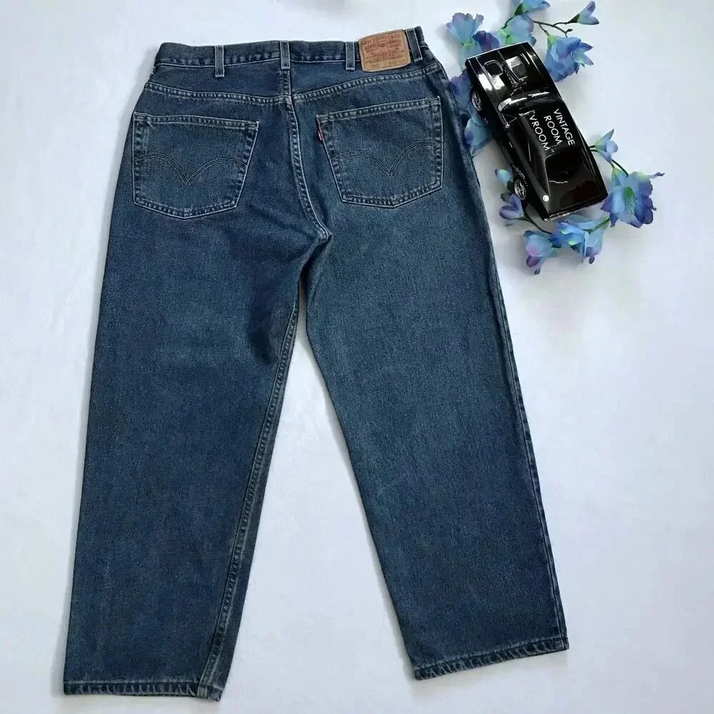 Levi's NWT 550 Medium Wash Relaxed Fit Jeans Men 38 x 29